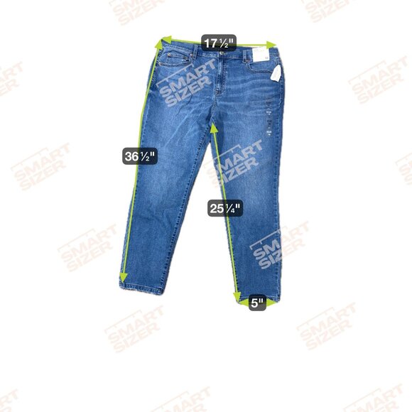 Aero High Rise Jegging Womens Size 18R Seriously Stretchy Denim Blue New w/ Tags - Picture 9 of 9